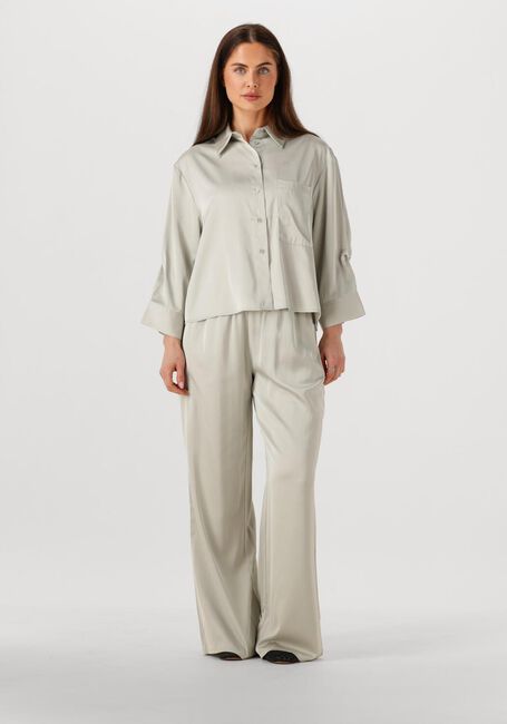 Lichtgrijze WITHBLACK Blouses WBLPADDIE SATEEN SHIRT - large