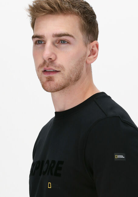 Zwarte NATIONAL GEOGRAPHIC Sweater CREW NECK - large