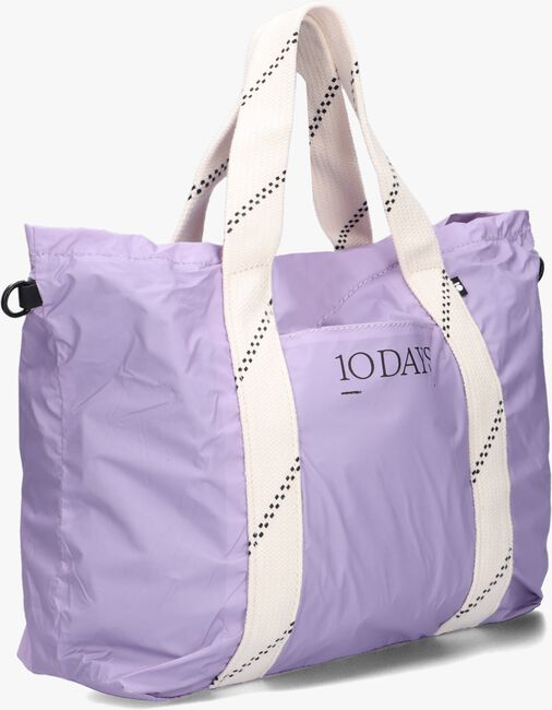 Paarse 10DAYS Schoudertas SMALL SHOPPER - large