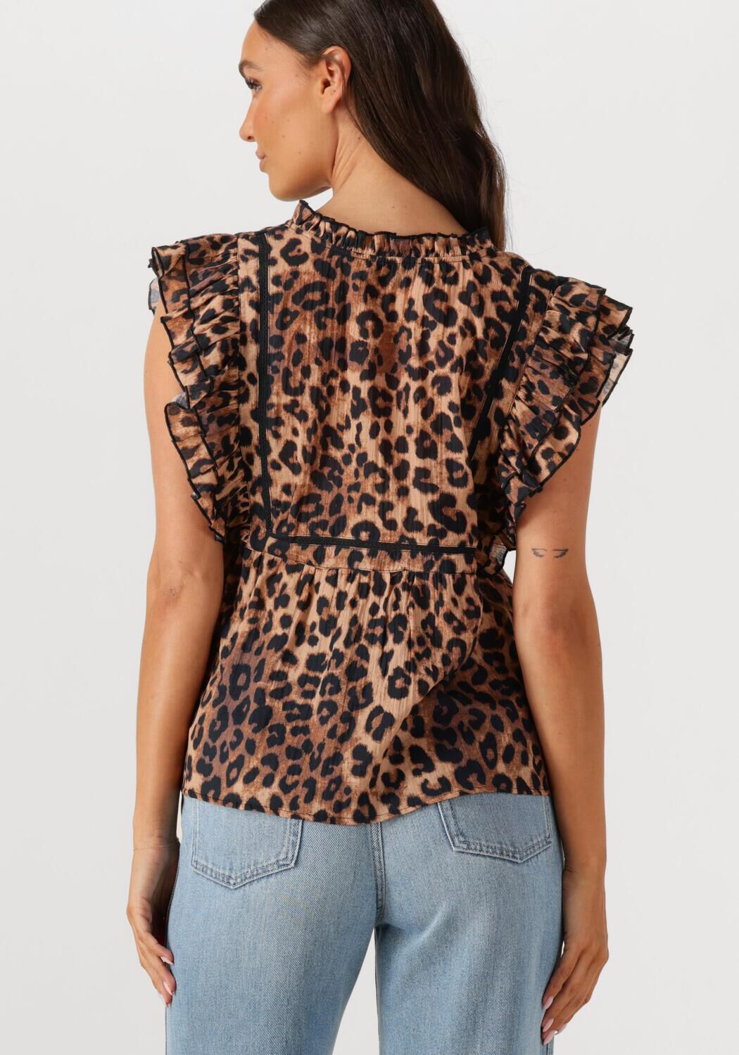 JANICE Dames Blouses Carson Bruin