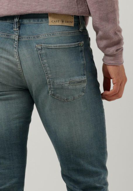 Blauwe CAST IRON Slim fit jeans RISER SLIM BLUE GREEN OCEAN - large