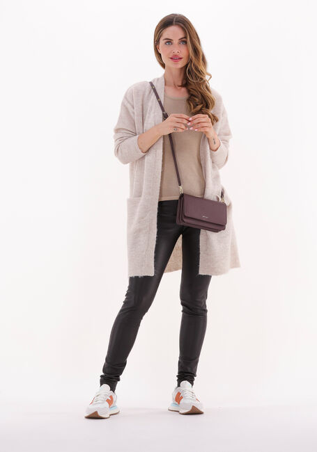 Beige SELECTED FEMME Vest LULU NEW LS KNIT LONG CARDIGAN B - large