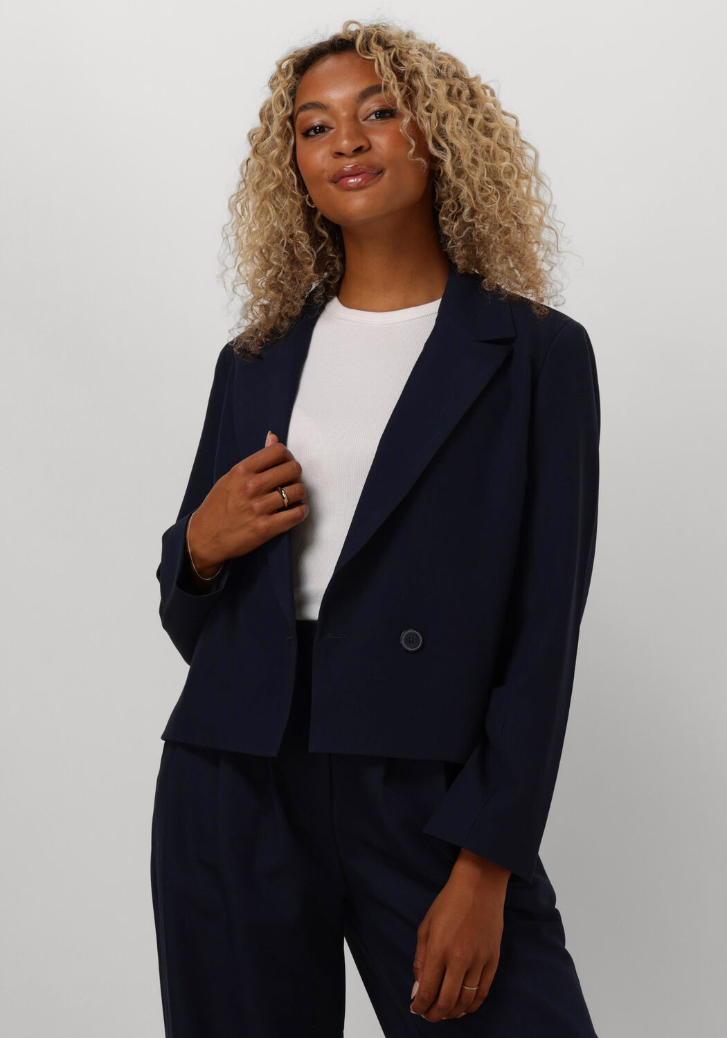 Y.A.S. Dames Blazers Yasdakota Ls Short Blazer Donkerblauw