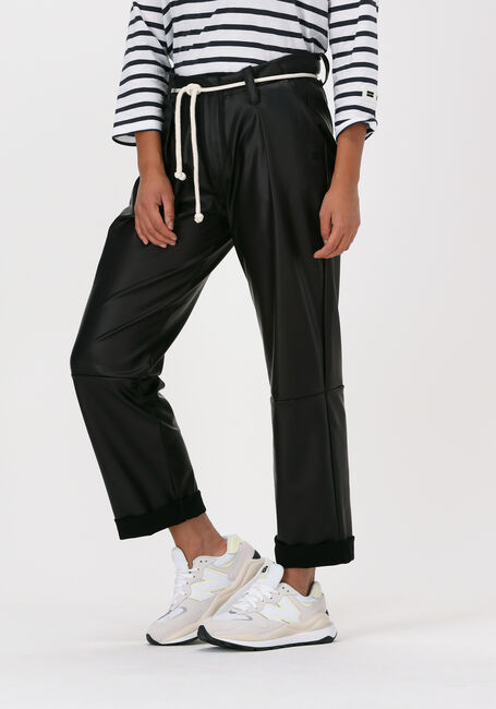 Zwarte 10DAYS Chino CHINO VEGAN LEATHER - large