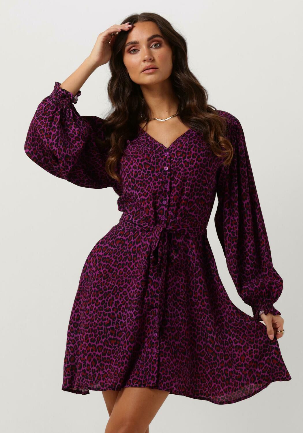YDENCE Dames Jurken Dress Bailey Paars