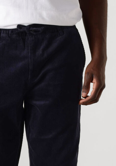 Donkerblauwe ANERKJENDT Chino AKJAN ELASTIC CORD PANTS - large