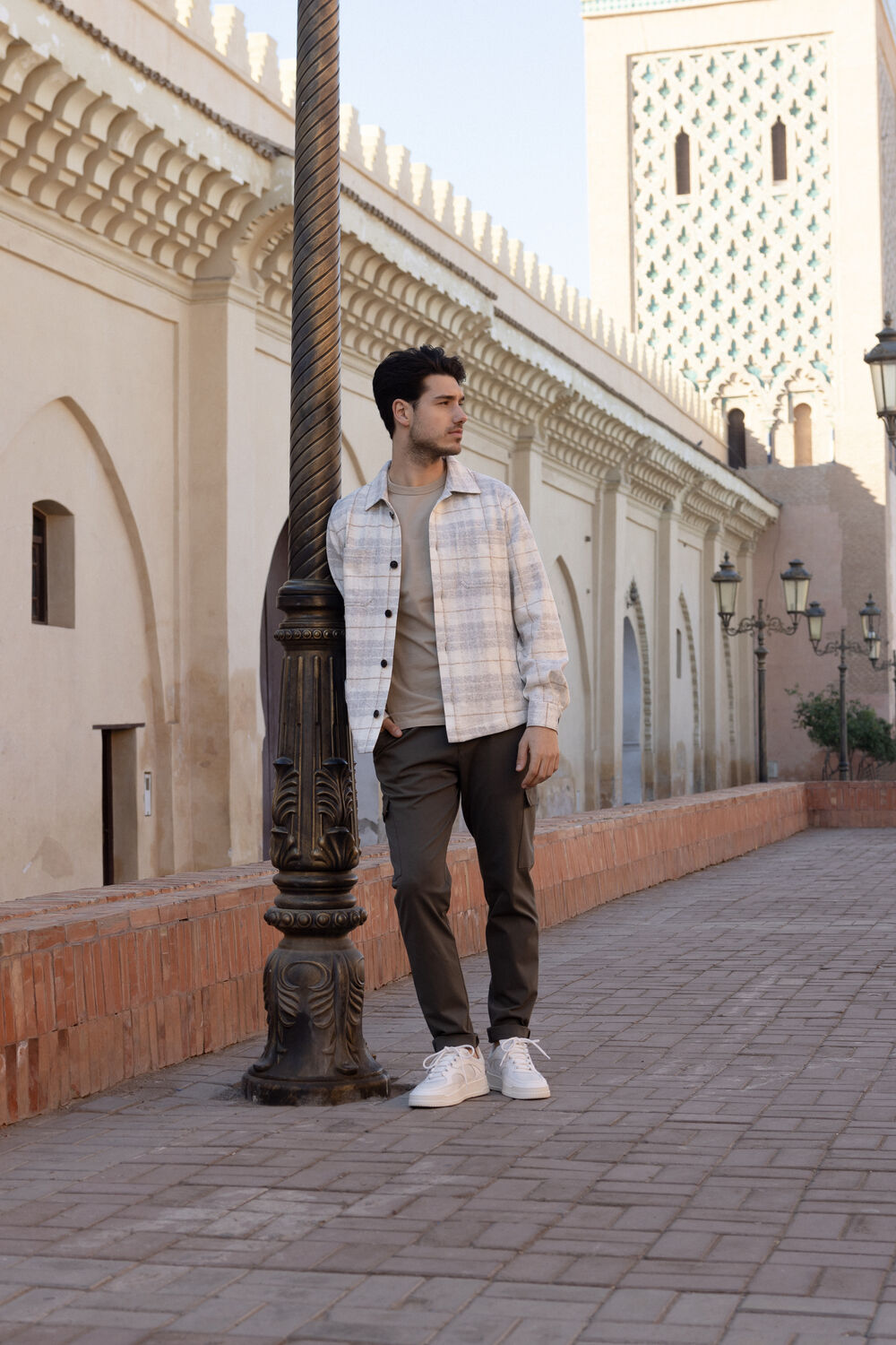 Gebroken wit PROFUOMO Overshirt PPUF10026 - large