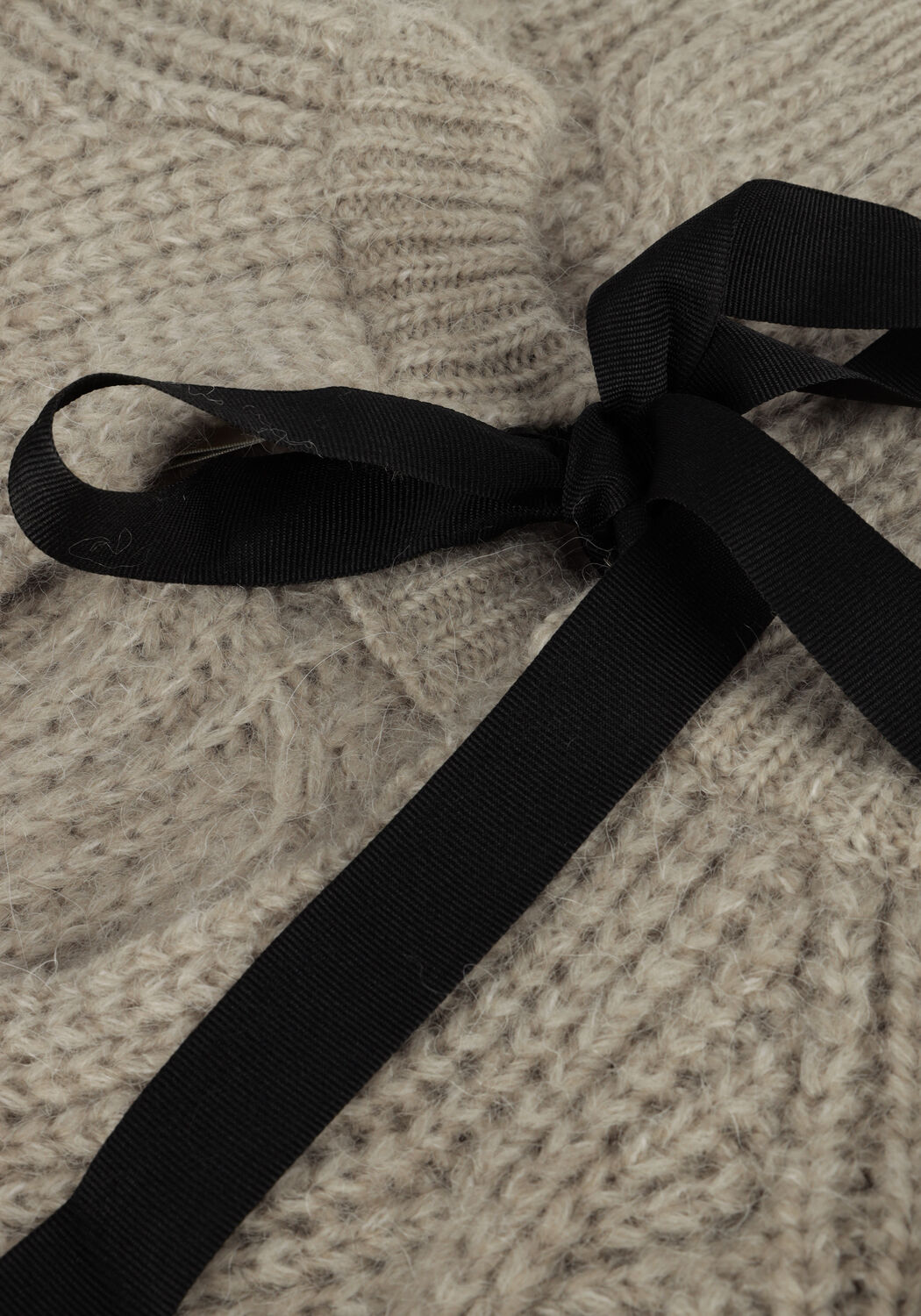 Beige Y.A.S. Trui YASBOLA LS KNIT PULLOVER - large