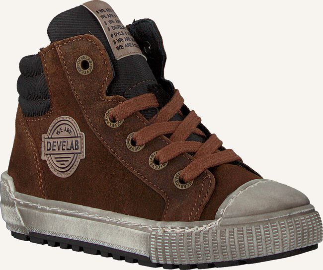 Bruine DEVELAB Hoge sneakers 41851 Bruine DEVELAB Hoge sneakers 41851 - large
