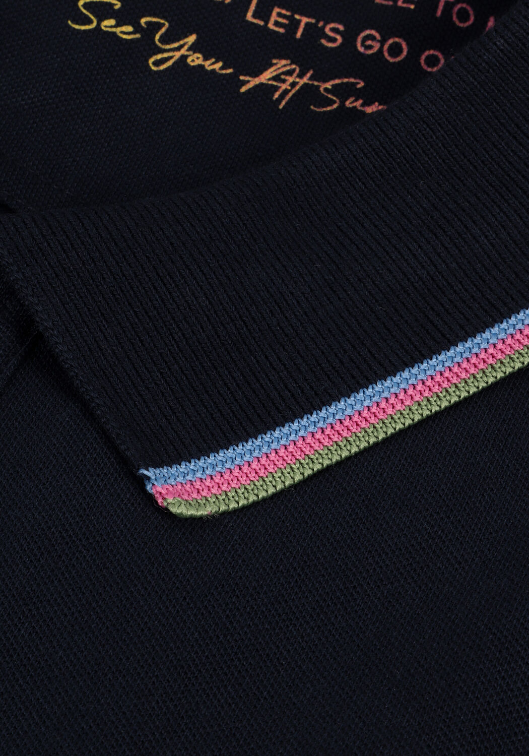 Donkerblauwe SCOTCH & SODA Polo PIQUE POLO WITH TIPPING - large