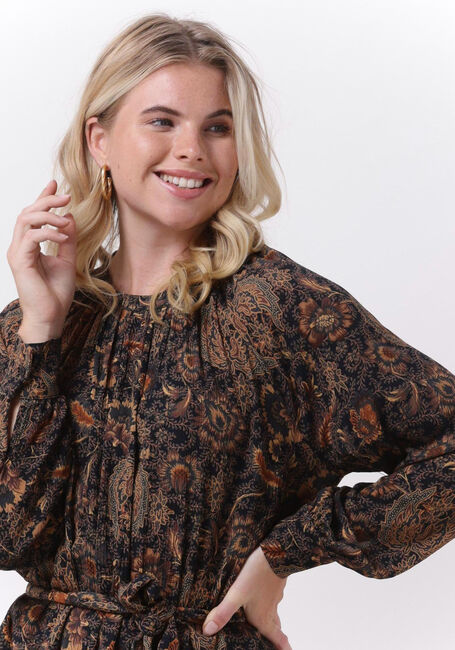 Bruine BY-BAR Midi jurk DAE AIDA DRESS - large