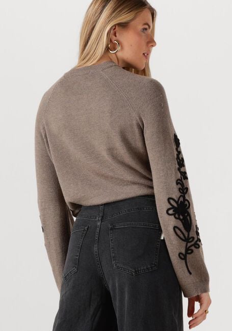 Taupe OBJECT Trui OBJLANEY RUBIN LS PULLOVER NOOS - large