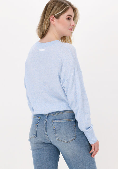 Blauwe 10DAYS Trui CLOUDY WOOL SWEATER - large