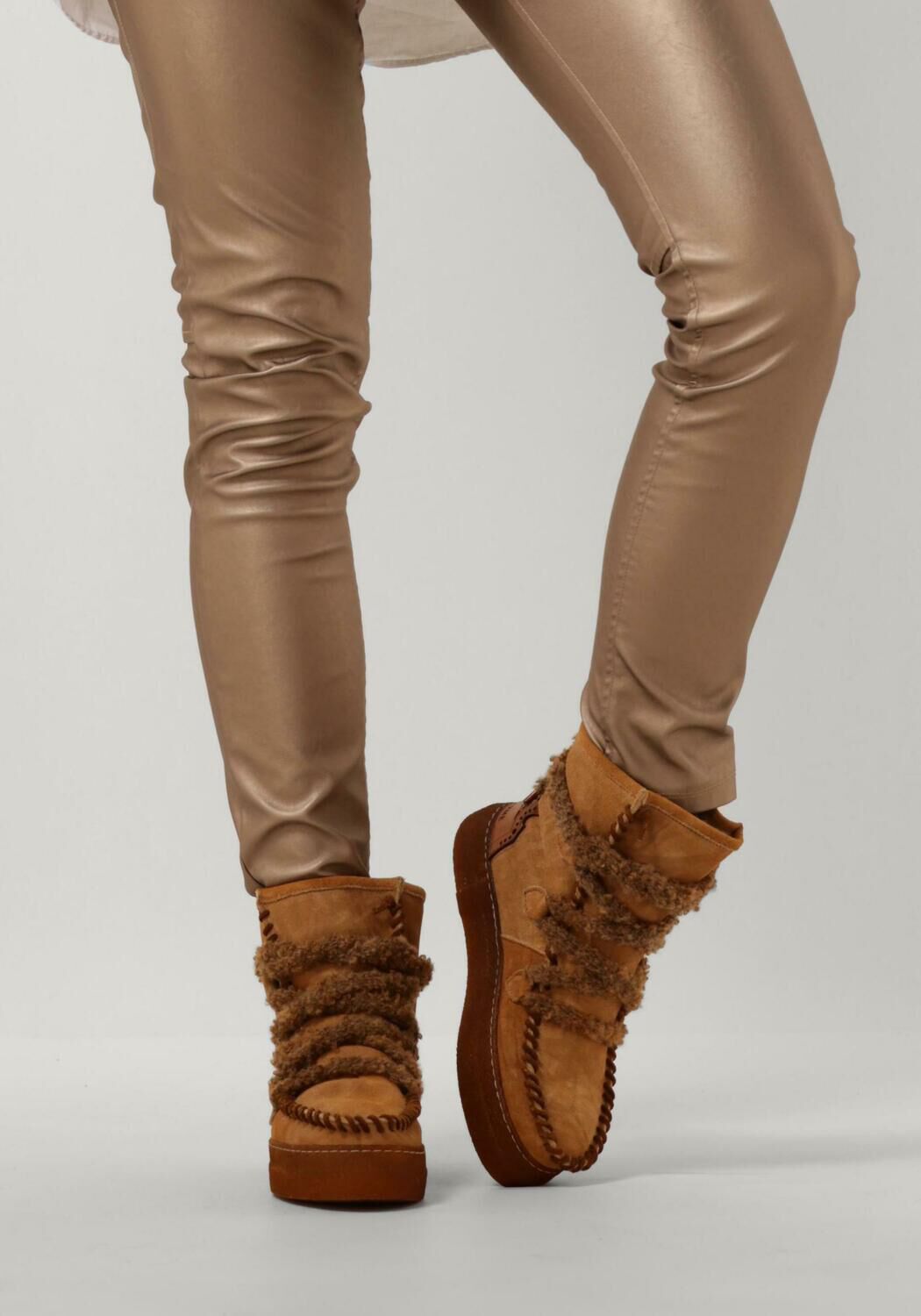 Cognac KARMA OF CHARME Enkelboots YMIZ M STRINGHE - large