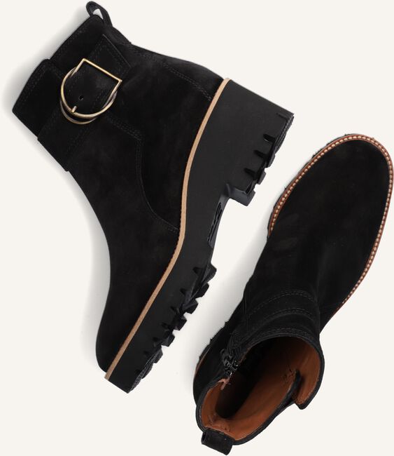 Zwarte PAUL GREEN Enkellaarsjes 9763 Zwarte PAUL GREEN Enkellaarsjes 9763 - large