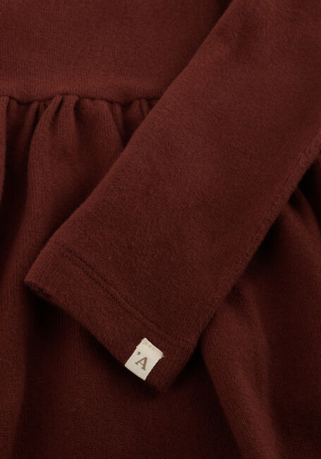 Bordeaux LIL' ATELIER Mini jurk NMFTHORA HEE LS DRESS LIL - large