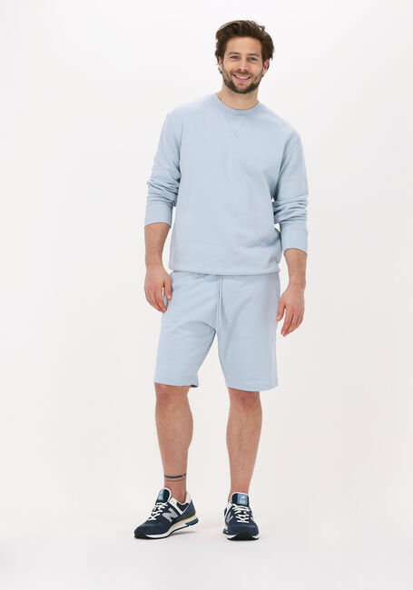 Lichtblauwe SELECTED MEN Korte broek SLHBALE340 SWEAT SHORTS - large
