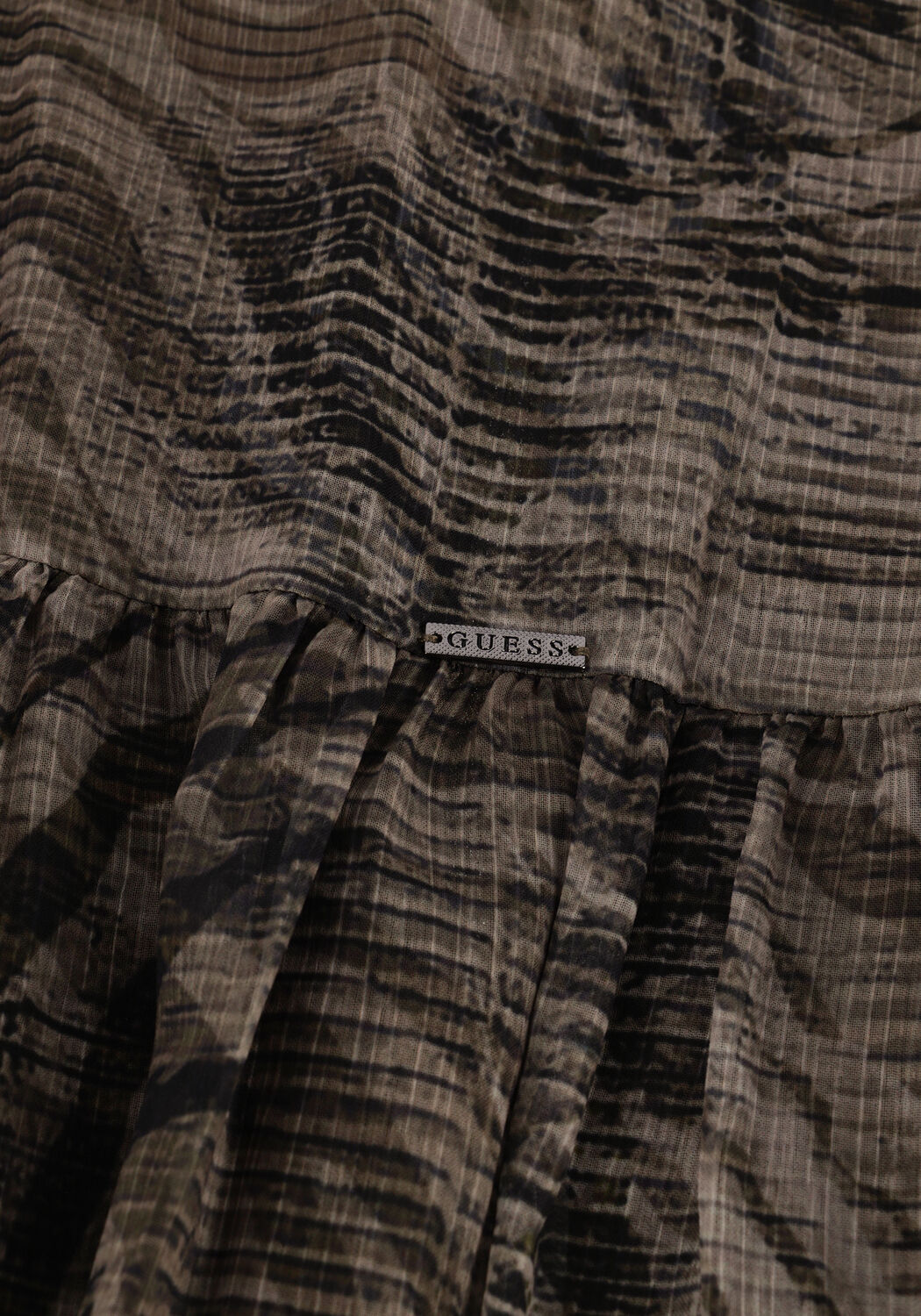 Donkergroene GUESS Mini jurk MORGANE DRESS - large