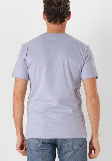 Blauwe CALVIN KLEIN T-shirt WOVEN LABEL REGULAR TEE - large