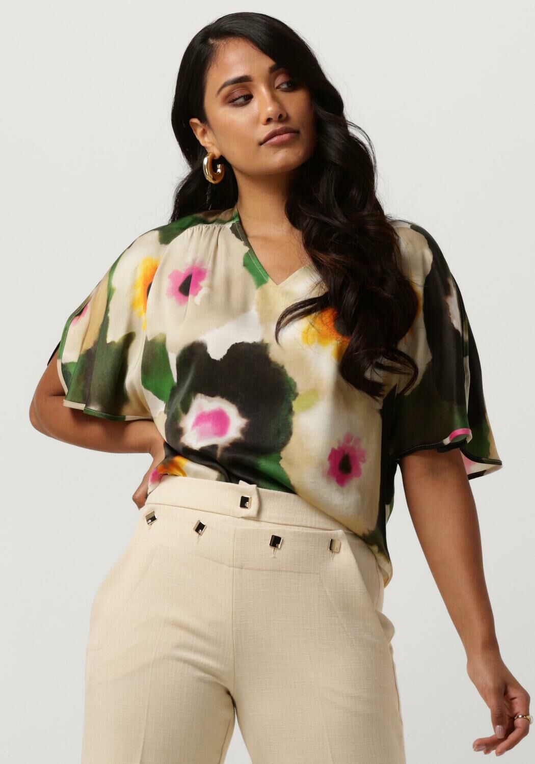 Groene CAROLINE BISS Top 1637 69 Omoda