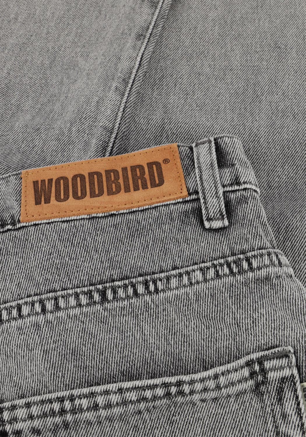 Grijze WOODBIRD Straight leg jeans DOC ASH GREY JEANS - large