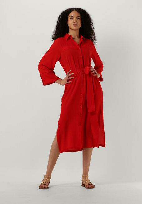 Rode CHPTR-S Midi jurk NECESSITY DRESS - large