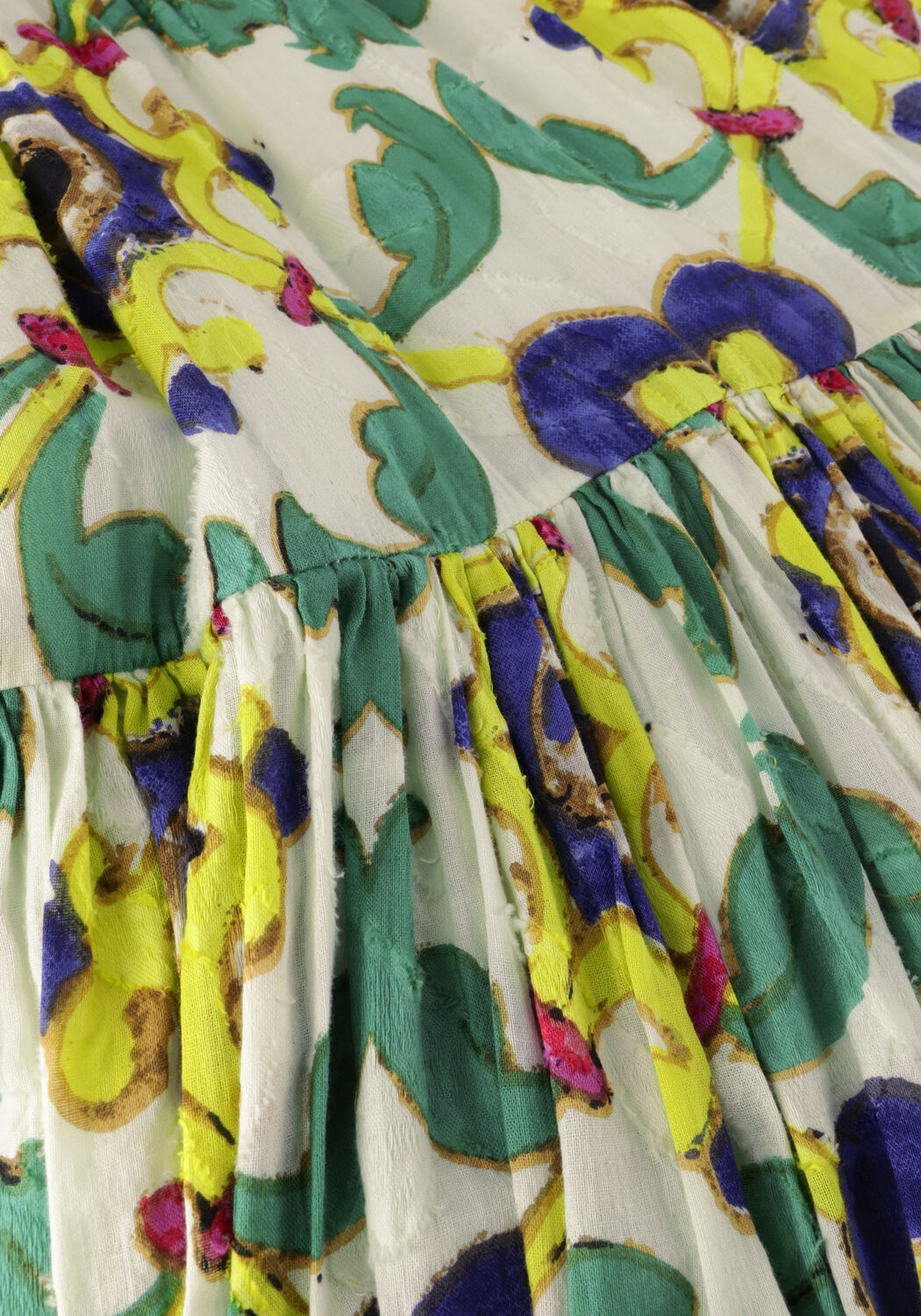 Groene MES DEMOISELLES Midi jurk CALLY - large