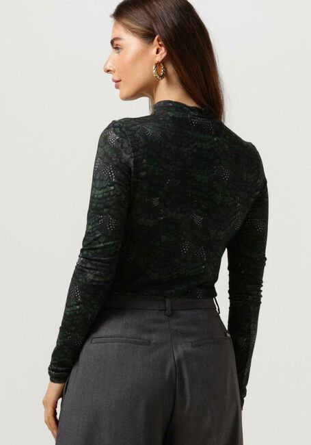 Groene SCOTCH & SODA Coltrui ALL OVER PRINTED MOCKNECK LONGSLEEVE T-SHIRT - large