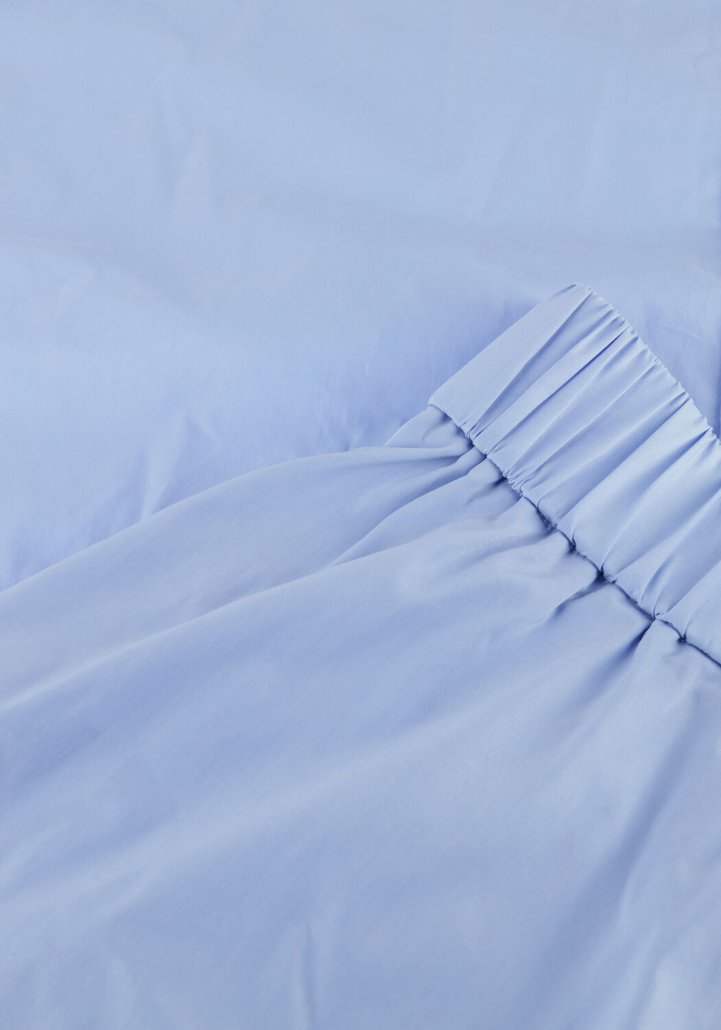 Blauwe NEO NOIR Midirok YARA LONG POPLIN SKIRT - large