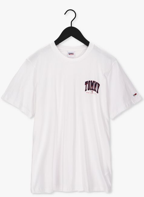 Witte TOMMY JEANS T-shirt TJM CHEST COLLEGE GRAPHIC TEE - large