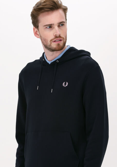 Donkerblauwe FRED PERRY Truien/vesten TIPPED HOODED SWEATSHIRT - large