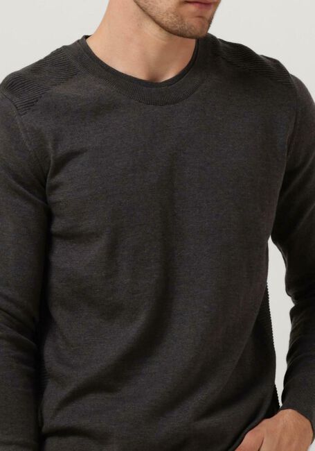 Grijze VANGUARD Trui CREWNECK COTTON SLUB - large