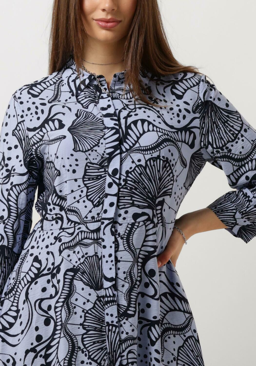 OBJECT Dames Jurken Objjessa Alli 3 4 Shirt Dress Lichtblauw