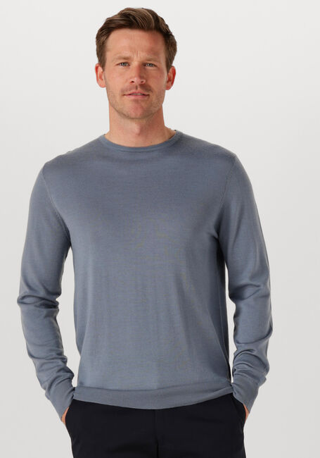 Grijze PROFUOMO Trui PULLOVER CREWNECK MERINO - large