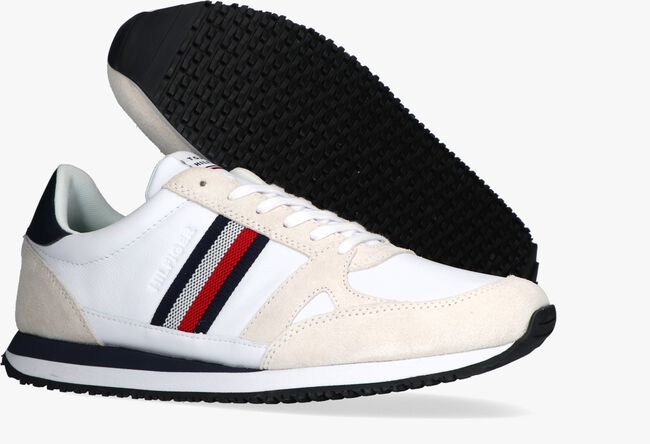 Witte TOMMY HILFIGER Lage sneakers RUNNER LO STRIPES - large