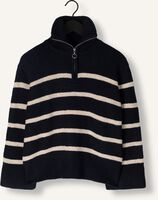 Donkerblauwe NEO NOIR Trui NEVENA STRIPE KNIT BLOUSE Donkerblauwe NEO NOIR Trui NEVENA STRIPE KNIT BLOUSE - medium