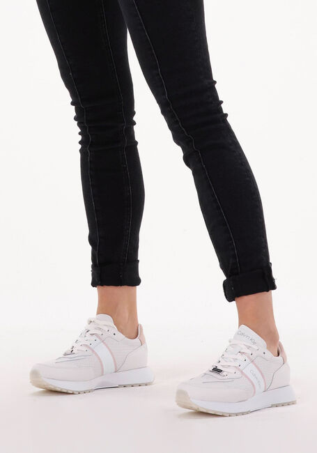Witte CALVIN KLEIN Lage sneakers SKIVED RUNNER - large