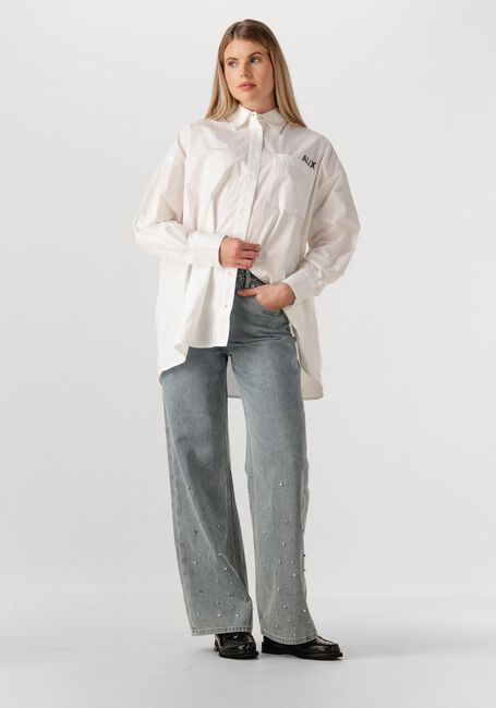 ALIX THE LABEL LADIES WOVEN OVERSIZED POPLIN BLOUSE - large