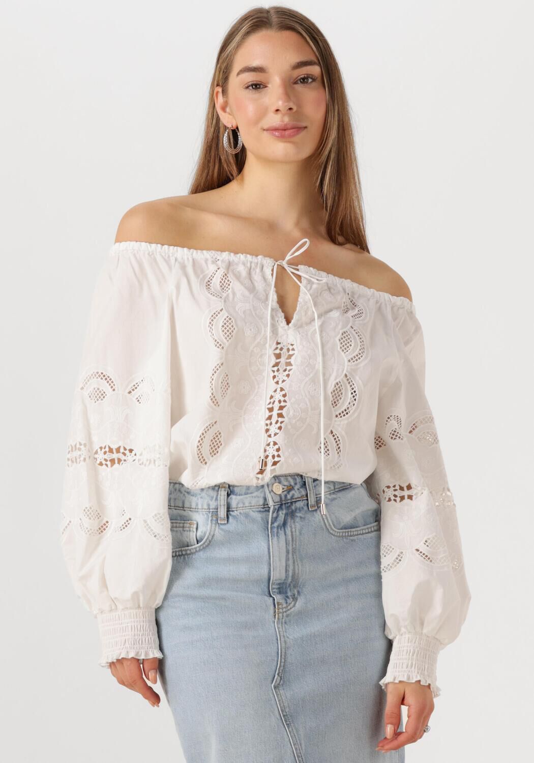 LIU JO Dames Blouses Tunica Ts Nav Wit