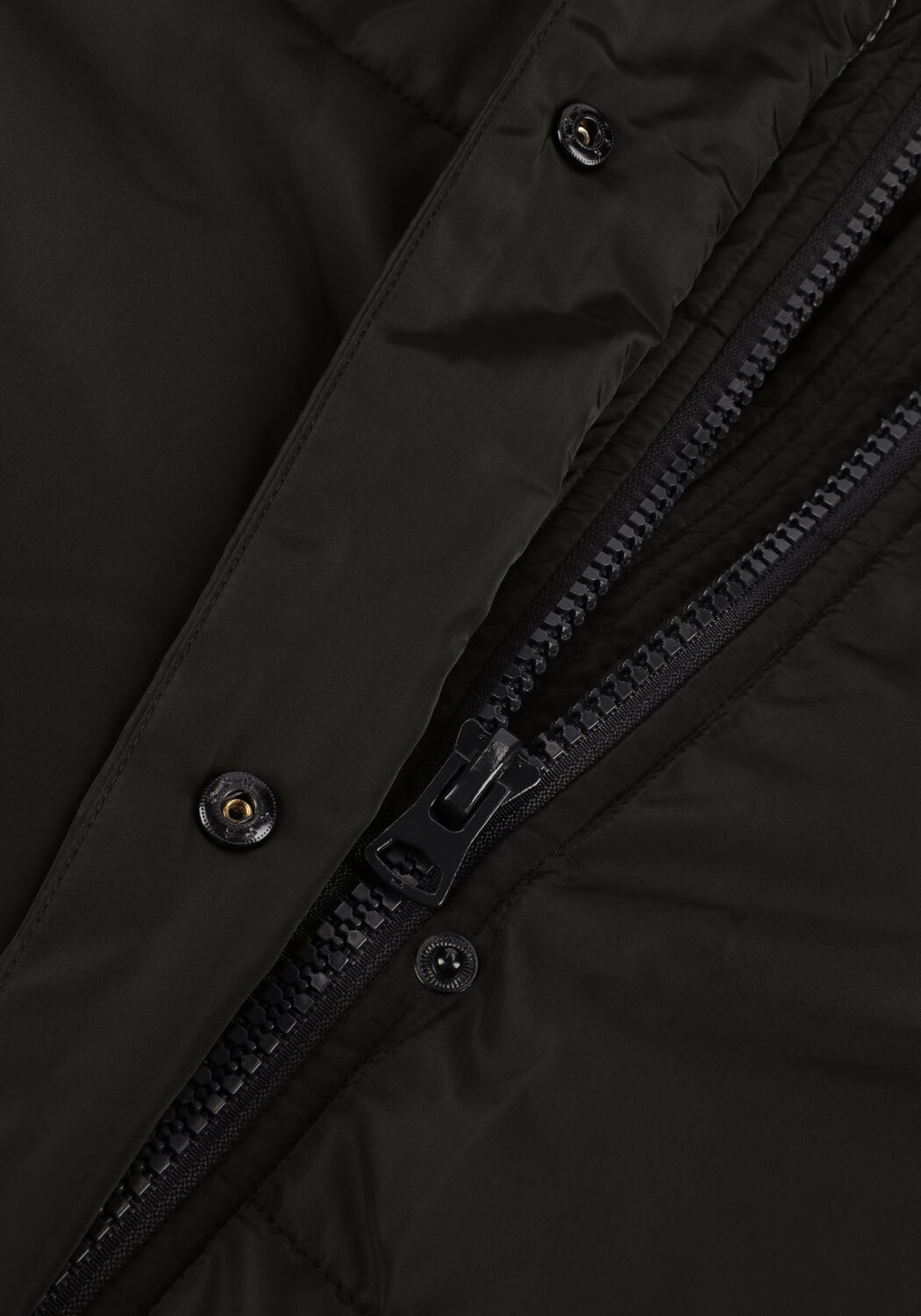 Zwarte NOTRE-V Gewatteerde jas PUFFER COAT MIDI - large