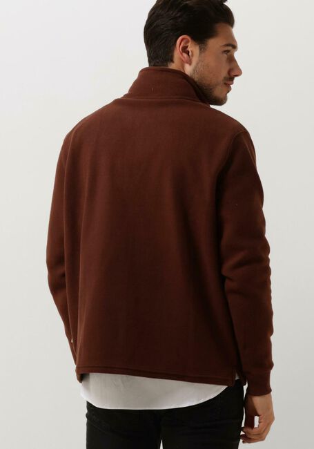 Bruine FORÉT Trui MOTION HALF ZIP - large