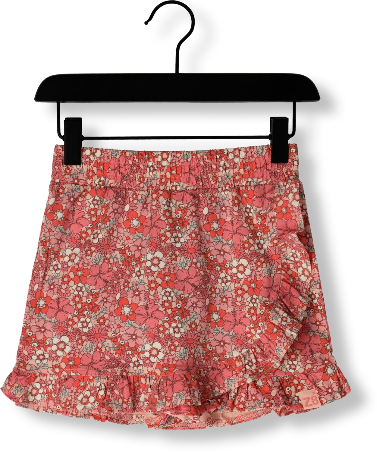 Z8 skort Yasmina koraalrood Rok Meisjes Stretchkatoen Blad 122