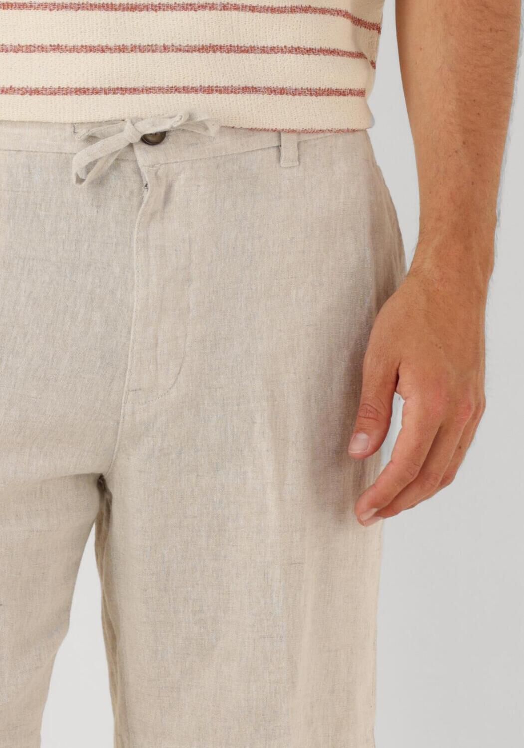SELECTED HOMME Heren Broeken Slhregular-leroy Sun Shorts Creme