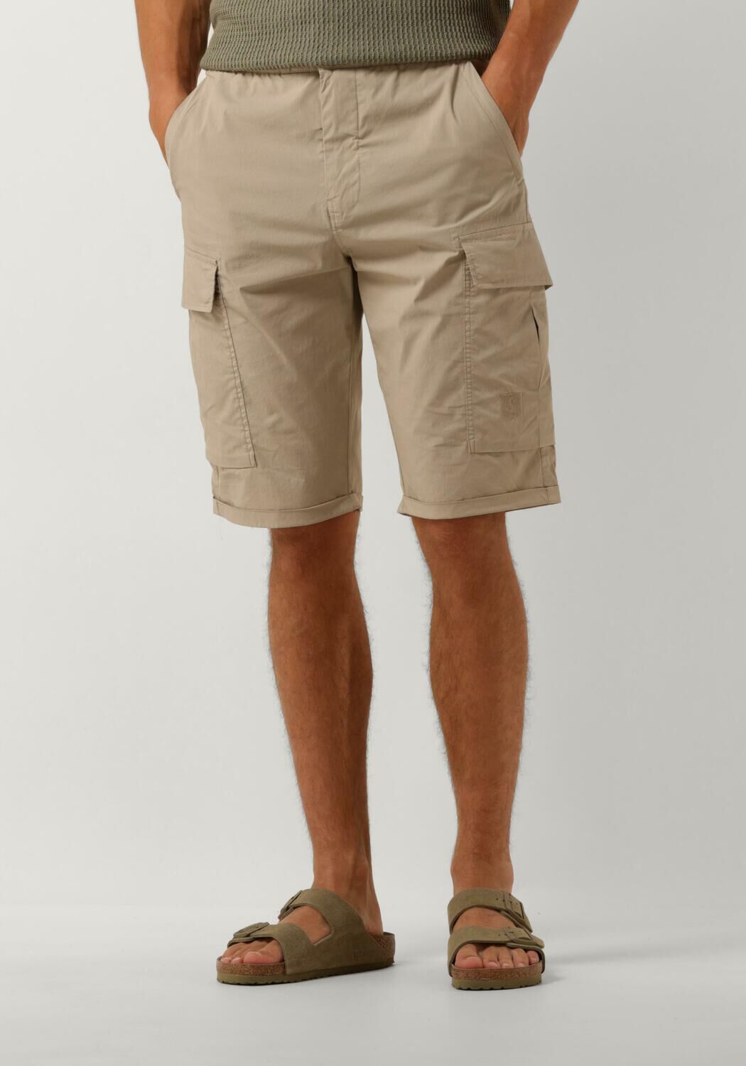 Butcher of Blue slim fit cargo broek Tristan stone beige