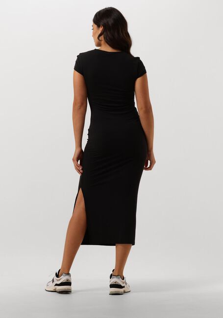 Zwarte CALVIN KLEIN Midi jurk MODAL DETAIL DRESS - large
