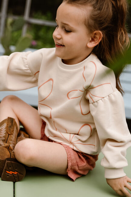 Ecru DAILY7 Sweater OVERSIZED SWEATER FLOWER - large