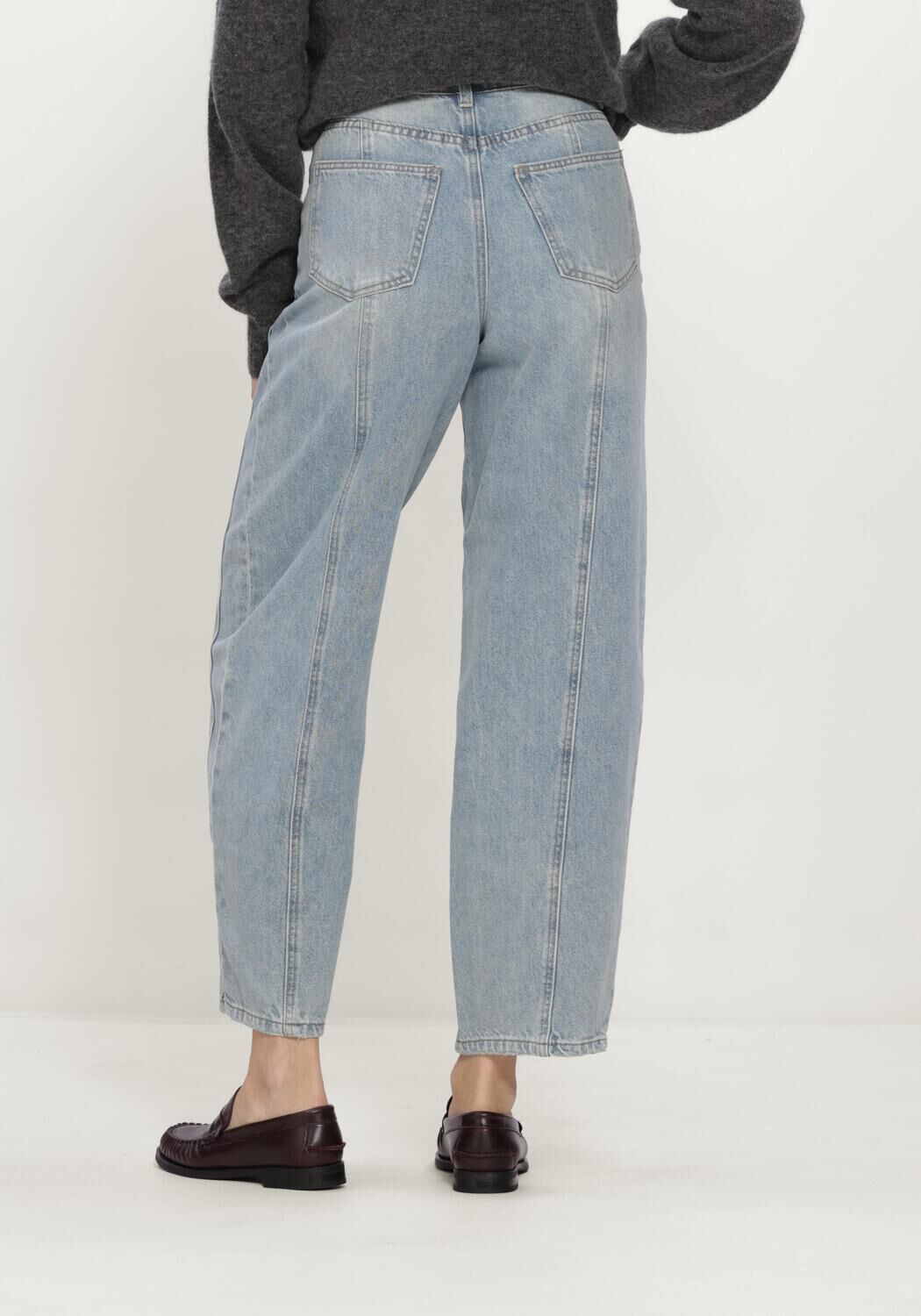 Y.A.S. YAS Dames Jeans Yassky Hw Barrel Jeans Lichtblauw