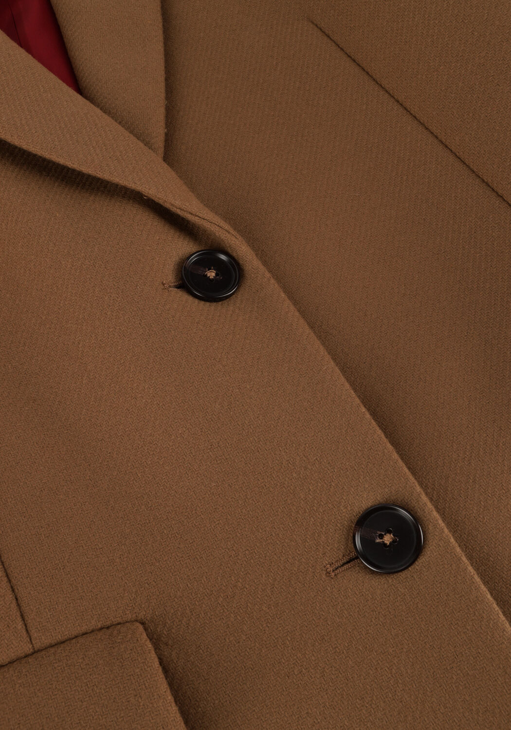 Bruine TOMMY HILFIGER Mantel WOOL BLEND CLASSIC COAT - large