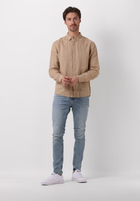 Khaki SCOTCH & SODA Casual overhemd LINEN SHIRT WITH ROLL-UP - large