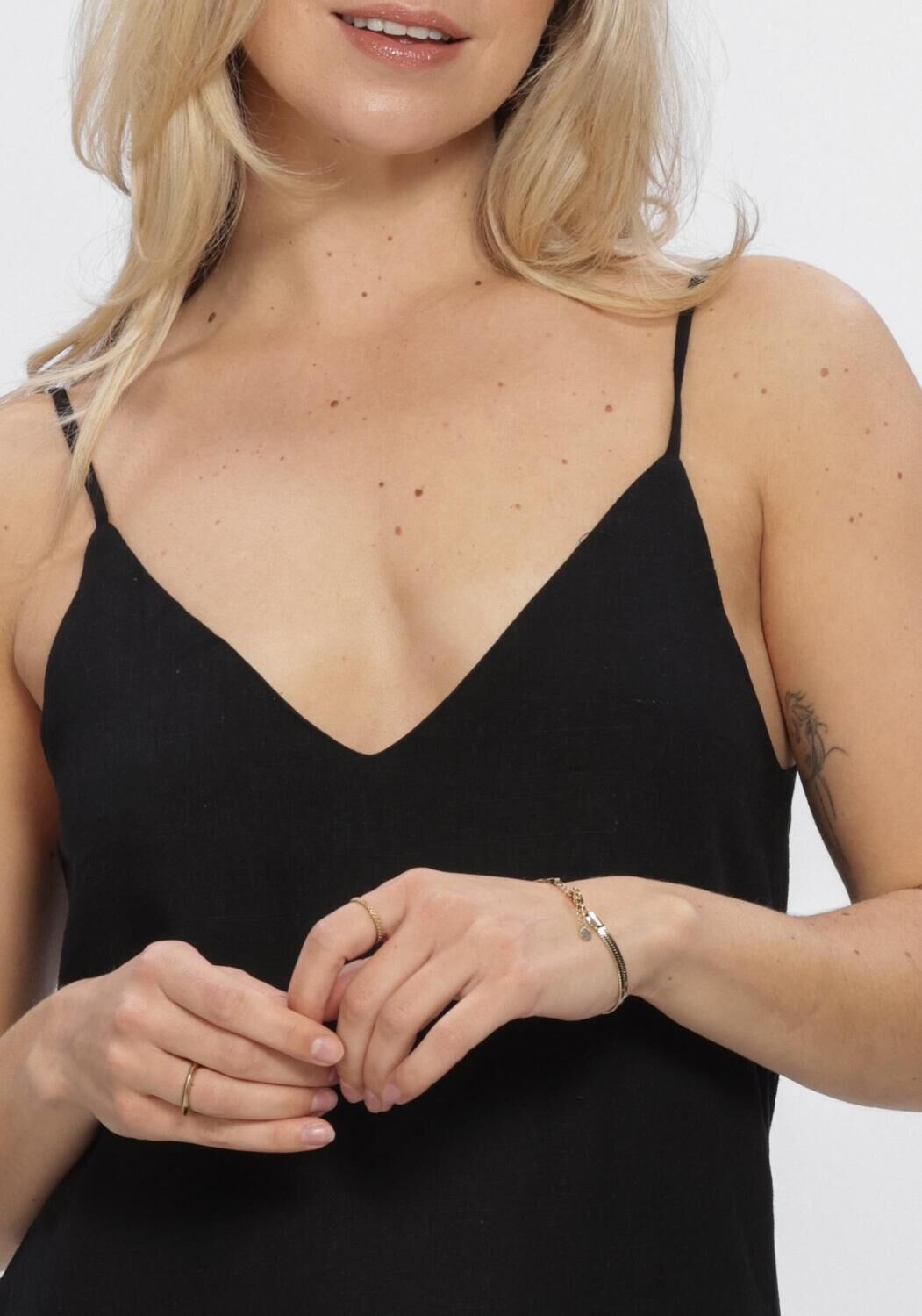 Zwarte GRACE & MILA Maxi jurk SS26210019 - large